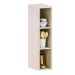Armário Aéreo para Cozinha 20 cm 1 Porta Atenas Cinza Cristal
