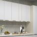 Armário Aéreo para Cozinha 20 cm 1 Porta Atenas Cinza Cristal