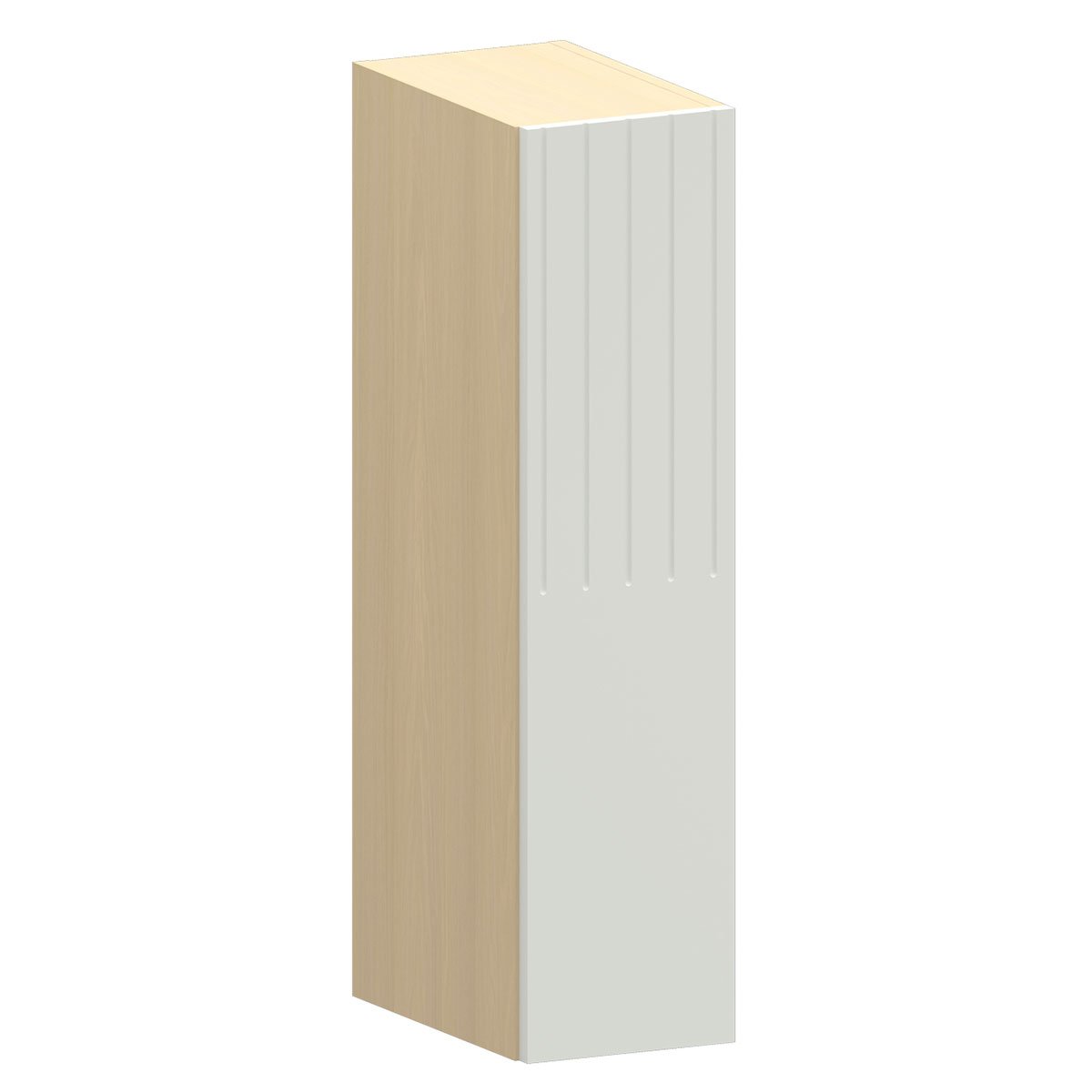 Armário Aéreo para Cozinha 20 cm 1 Porta Aurora Cinza Cristal Pet