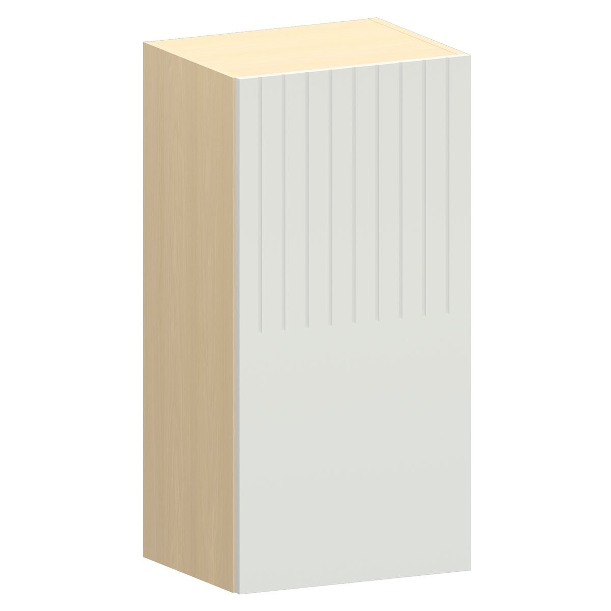 Armário Aéreo para Cozinha 40 cm 1 Porta Aurora Cinza Cristal Pet