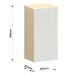 Armário Aéreo para Cozinha 40 cm 1 Porta Aurora Cinza Cristal Pet