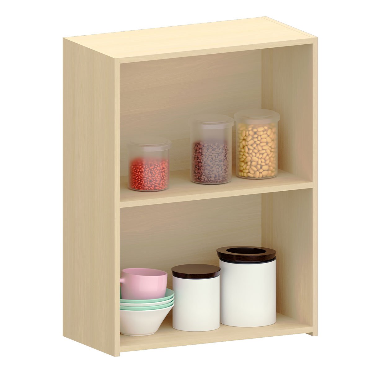 Armário Aéreo para Cozinha 60 cm 2 Portas Aurora Cinza Cristal Pet