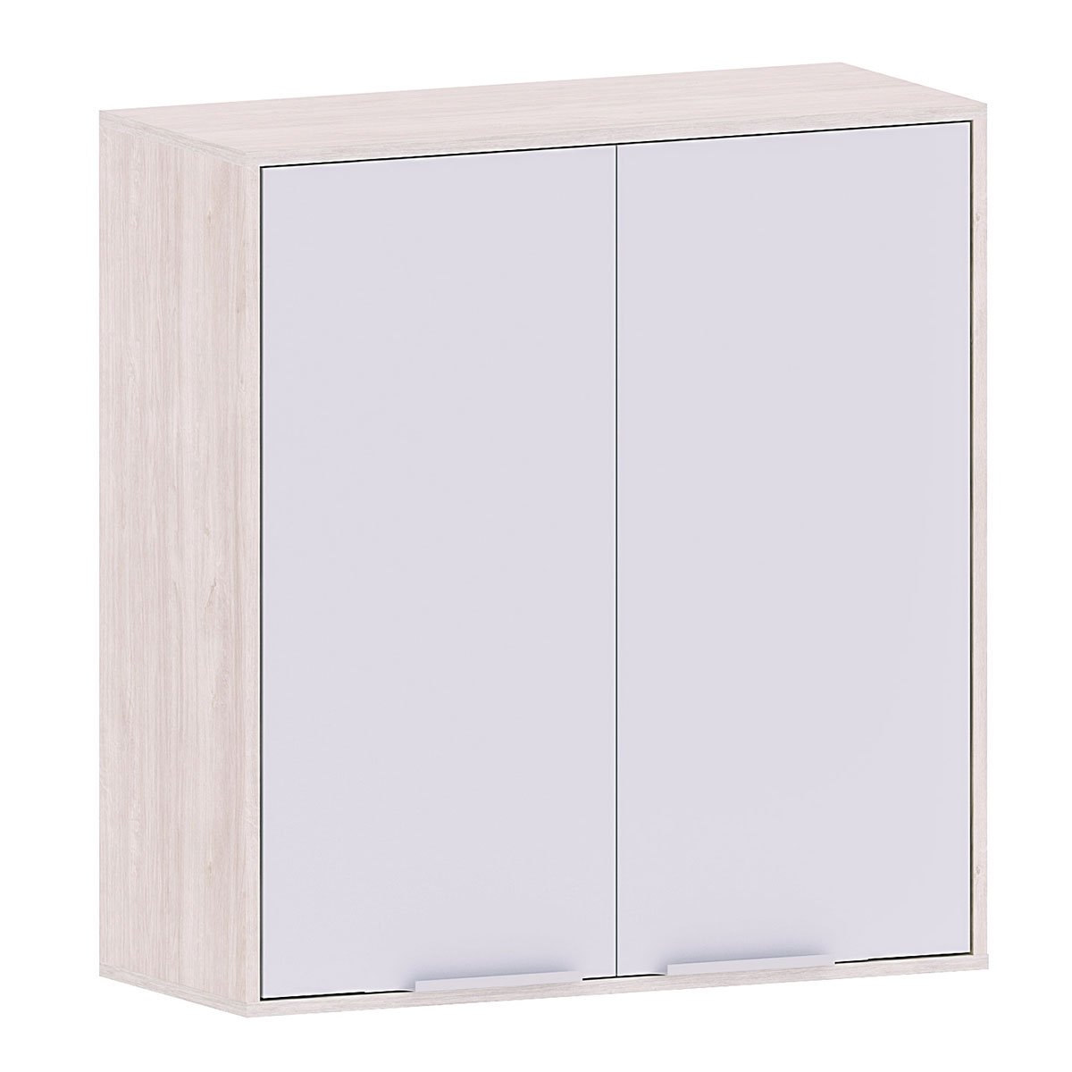 Armário Aéreo para Cozinha 80 cm 2 Portas Atenas Cinza Cristal