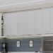Armário Aéreo para Cozinha 80 cm 2 Portas Atenas Cinza Cristal