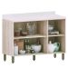 Balcão 120 cm para Cozinha Modulada 3 Portas Atenas Cinza Cristal