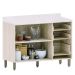 Balcão para Cozinha 120 cm 2 Portas 3 Gavetas Atenas Cinza Cristal
