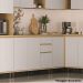 Balcão para Cozinha 120 cm 3 Portas 2 Gavetas Aurora Carvalho