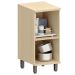 Balcão para Cozinha 40 cm 1 Porta MDF/MDP Aurora Cinza Cristal