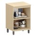 Balcão para Cozinha 60 cm 2 Portas MDF/MDP Aurora Cinza Cristal