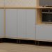 Balcão para Cozinha 60 cm 2 Portas MDF/MDP Aurora Cinza Cristal