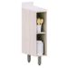 Balcão para Cozinha Modulada 20 cm 1 Porta Atenas Cinza Cristal