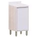 Balcão para Cozinha Modulada 40 cm 1 Porta Atenas Cinza Cristal