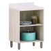 Balcão para Cozinha Modulada 60 cm 2 Portas Atenas Cinza Cristal