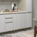 Balcão para Cozinha Modulada 60 cm 2 Portas Atenas Cinza Cristal