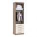 Guarda Roupa 2 Portas 4 Gavetas c/ Cabideiro - Areia - Módulo Dormitório Master