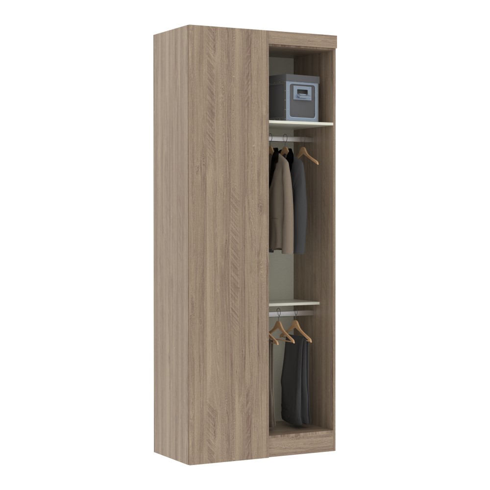 Guarda Roupa Canto Reto 1 Porta - Módulo Dormitório Master - Guarda Roupas Modulado Luciane