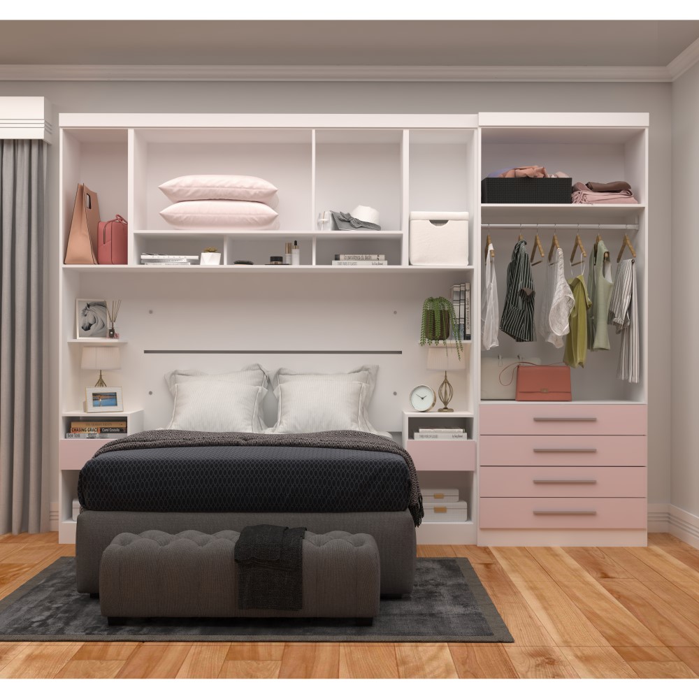 Guarda Roupa Dormitório Modulado Alpes Casal 1,38 m - Roupeiro Luciane M02