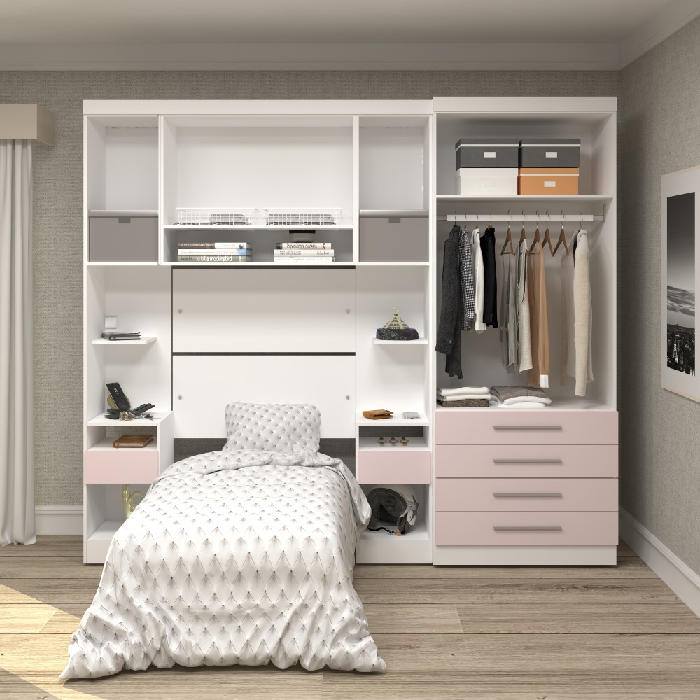 Guarda Roupa Dormitório Modulado Alpes Solteiro - Roupeiro Luciane M02