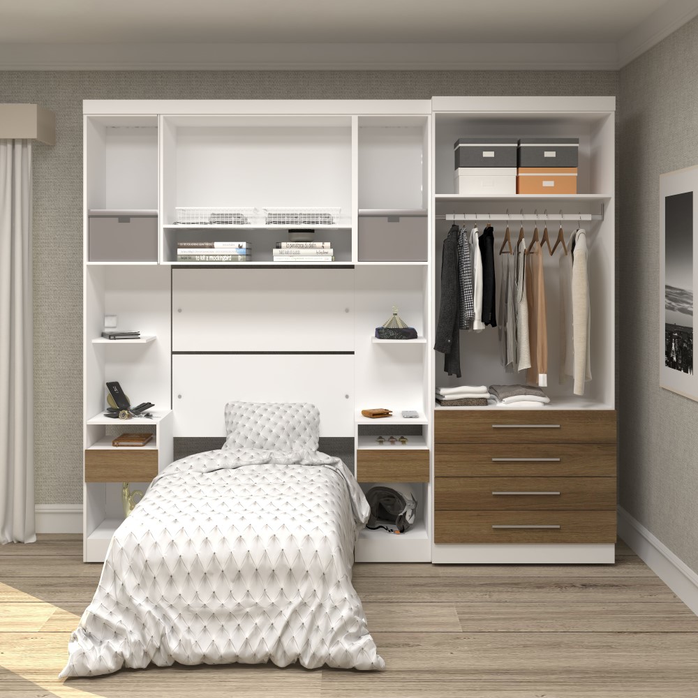 Guarda Roupa Dormitório Modulado Alpes Solteiro - Roupeiro Luciane M02