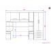 Guarda Roupa Dormitório Modulado Master Casal 1,38 m - Avelã Rústico e Areia - Luciane M01