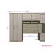 Guarda Roupa Dormitório Modulado Master Casal 1,38 m - Avelã Rústico e Ártico Rústico - Luciane M03