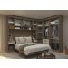 Guarda Roupa Dormitório Modulado Master Casal 1,38 m Canto - Avelã Rústico e Areia - Luciane M04