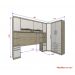 Guarda Roupa Dormitório Modulado Master Casal 1,38 m Canto - Avelã Rústico e Areia - Luciane M05