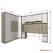 Guarda Roupa Dormitório Modulado Master Casal 1,38 m Canto c/ Painel Giratório p/ TV - Luciane M14