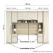 Guarda Roupa Dormitório Modulado Master Casal 1,38 m Padrão - Avelã Rústico e Ártico Rústico - Luciane M10