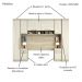 Guarda Roupa Dormitório Modulado Master Casal 1,38 m Padrão - Avelã Rústico e Ártico Rústico - Luciane M10