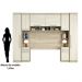 Guarda Roupa Dormitório Modulado Master Casal 1,38 m Padrão - Avelã Rústico e Ártico Rústico - Luciane M10
