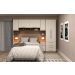 Guarda Roupa Dormitório Modulado Master Casal 1,58 m Queen - Avelã Rústico e Areia - Luciane M01