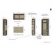 Guarda Roupa Dormitório Modulado Master Casal 1,58 m Queen - Avelã Rústico e Areia - Luciane M01