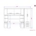 Guarda Roupa Dormitório Modulado Master Casal 1,58 m Queen - Avelã Rústico e Areia - Luciane M01