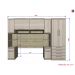 Guarda Roupa Dormitório Modulado Master Casal 1,58 m Queen - Avelã Rústico e Ártico Rústico - Luciane M01