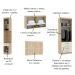 Guarda Roupa Dormitório Modulado Master Casal Queen 1,58 m - Avelã Rústico e Areia - Luciane M12