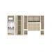 Guarda Roupa Dormitório Modulado Master Casal Queen 1,58 m Canto - Avelã Rústico e Ártico Rústico - Luciane M13