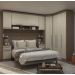 Guarda Roupa Dormitório Modulado Master Casal Queen 1,58 m Canto - Avelã e Ártico Rústico - Luciane M16