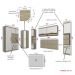 Guarda Roupa Dormitório Modulado Master Casal Queen 1,58 m Canto c/ Painel Giratório p/ TV - Luciane M14