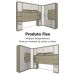 Guarda Roupa Dormitório Modulado Master Casal Queen 1,58 m Canto c/ Painel Giratório p/ TV - Luciane M14