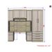 Guarda Roupa Dormitório Modulado Master Solteiro - Avelã Rústico e Ártico Rústico - Luciane M01