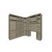 Guarda Roupa Dormitório Modulado Master Solteiro - Avelã Rústico e Ártico Rústico - Luciane M06