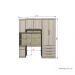 Guarda Roupa Dormitório Modulado Master Solteiro - Avelã Rústico e Ártico Rústico - Luciane M08