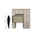 Guarda Roupa Dormitório Modulado Master Solteiro - Avelã Rústico e Ártico Rústico - Luciane M08