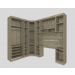 Guarda Roupa Dormitório Modulado Master Solteiro Canto - Roupeiro Luciane M02
