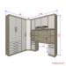 Guarda Roupa Dormitório Modulado Master Solteiro Canto - Roupeiro Luciane M02