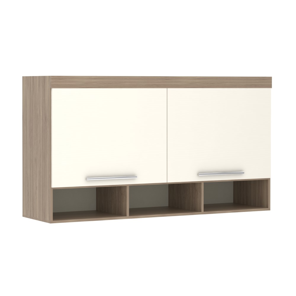 Guarda Roupa Maleiro Aéreo Casal 1,38 m Ponte - Módulo Dormitório Master - Guarda Roupas Modulado Luciane