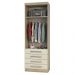 Guarda Roupa Roupeiro Modulado Master 2 Portas 4 Gavetas - Avelã Rústico e Ártico Rústico - Luciane