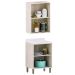 Kit Armário Aéreo e Balcão 2 Portas 60 cm Atenas  Cinza Cristal