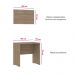 Mesa Escrivaninha 80x50 c/ Painel - Módulo Dormitório Master - Guarda Roupas Modulado